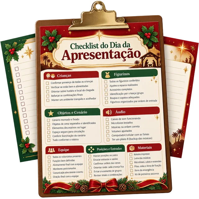 Bônus 5: Checklist do Dia da Apresentação