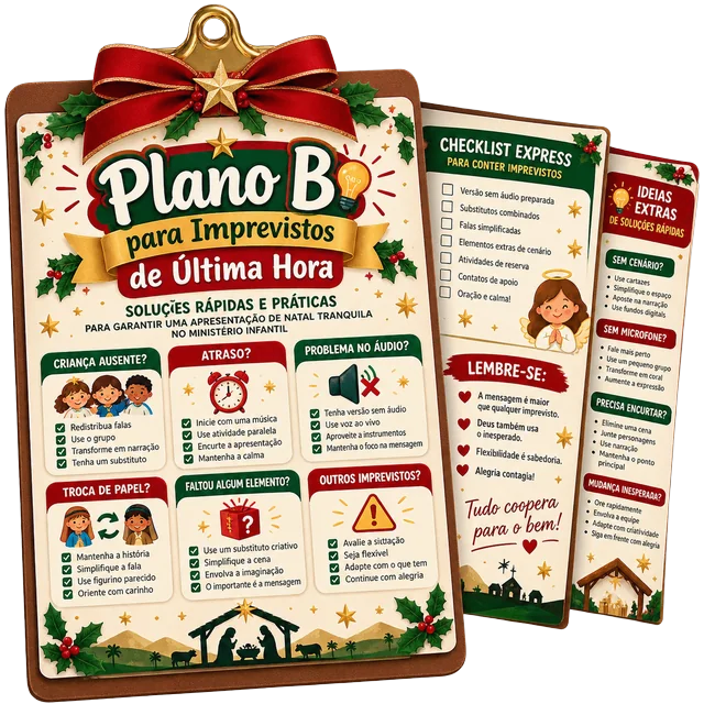 Bônus 6: Plano B para Imprevistos de Última Hora