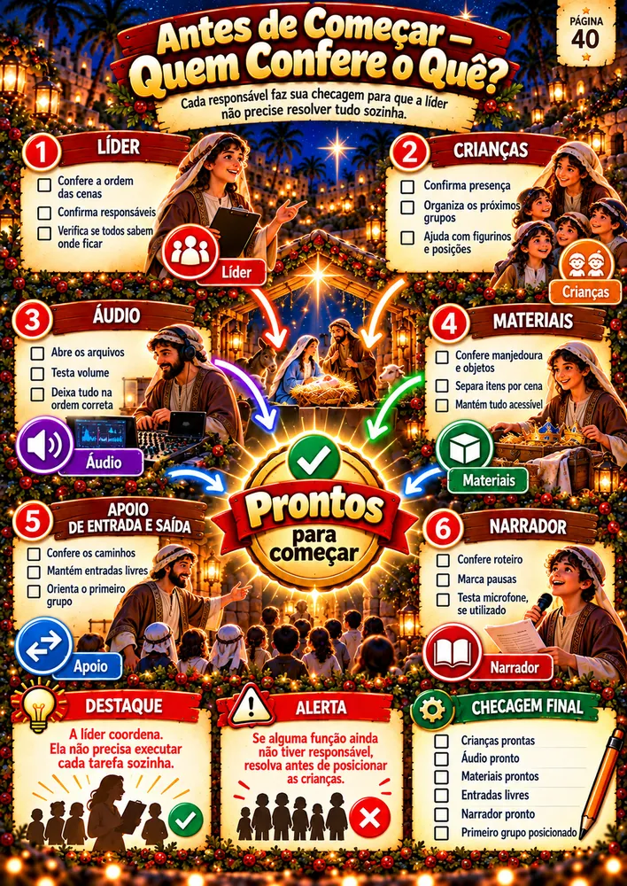 Página: Antes de Começar — Quem Confere o Quê